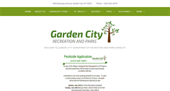 Desktop Screenshot of gardencityrecreation.org